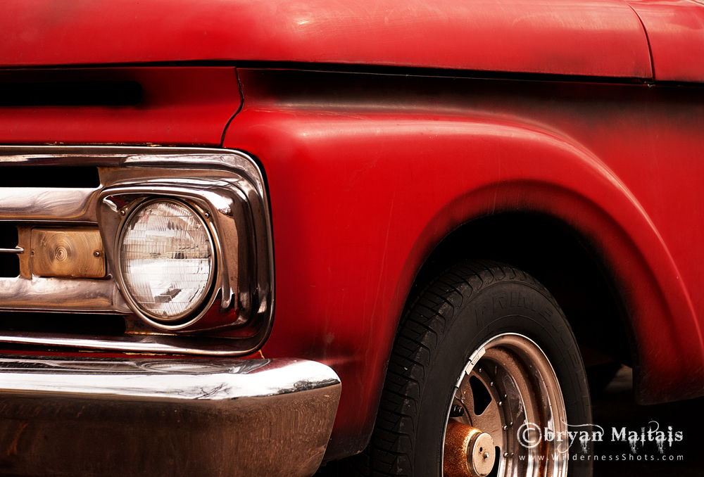 Classic Red Pickup Truck