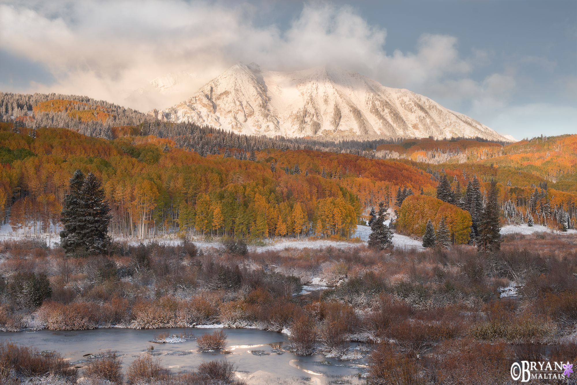 East Beckwith Peak Colorado Fall Colors Crested Butte