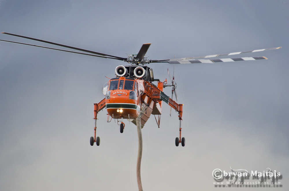 High Park Fire S-64 Air Crane