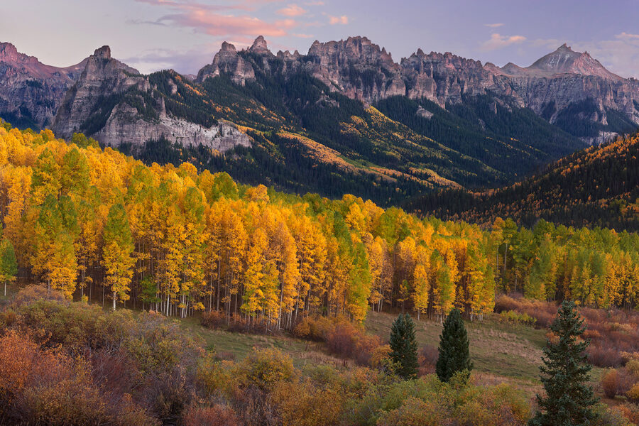 Owl Creek Pass, Fall Colors, Colorado Pano