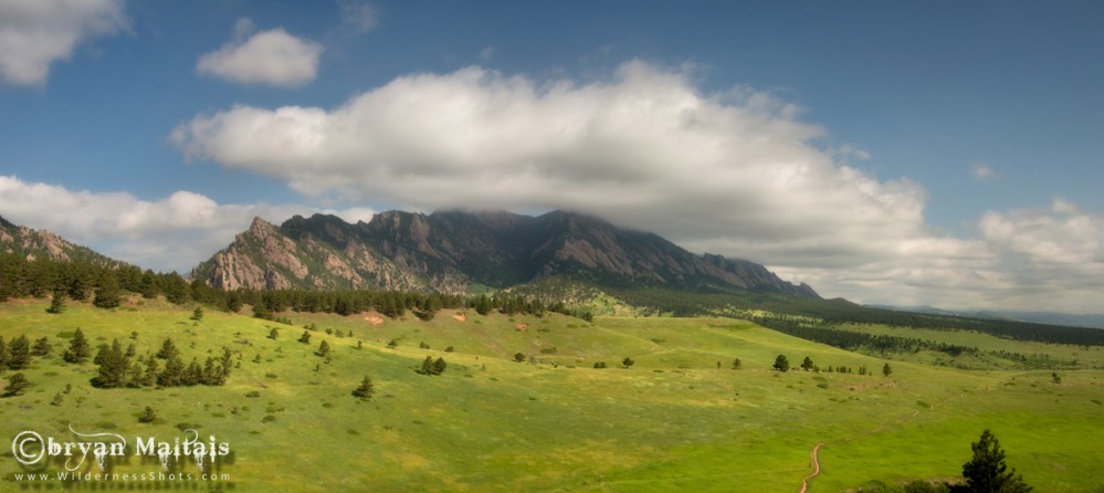 Boulder Flatirons Panoramic