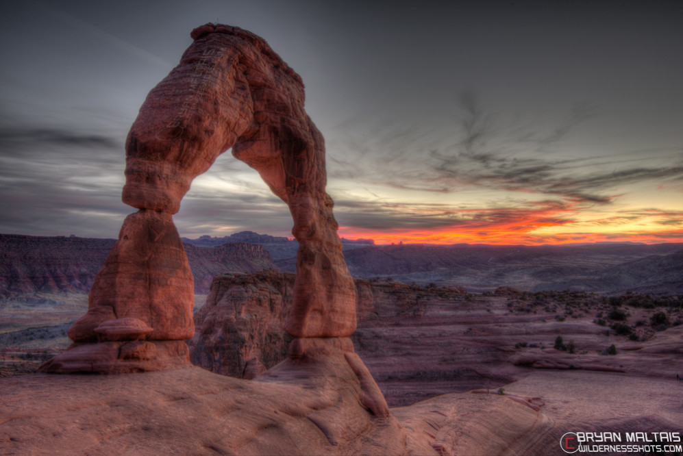 Delicate Arch Sunset Arches National Park Utah