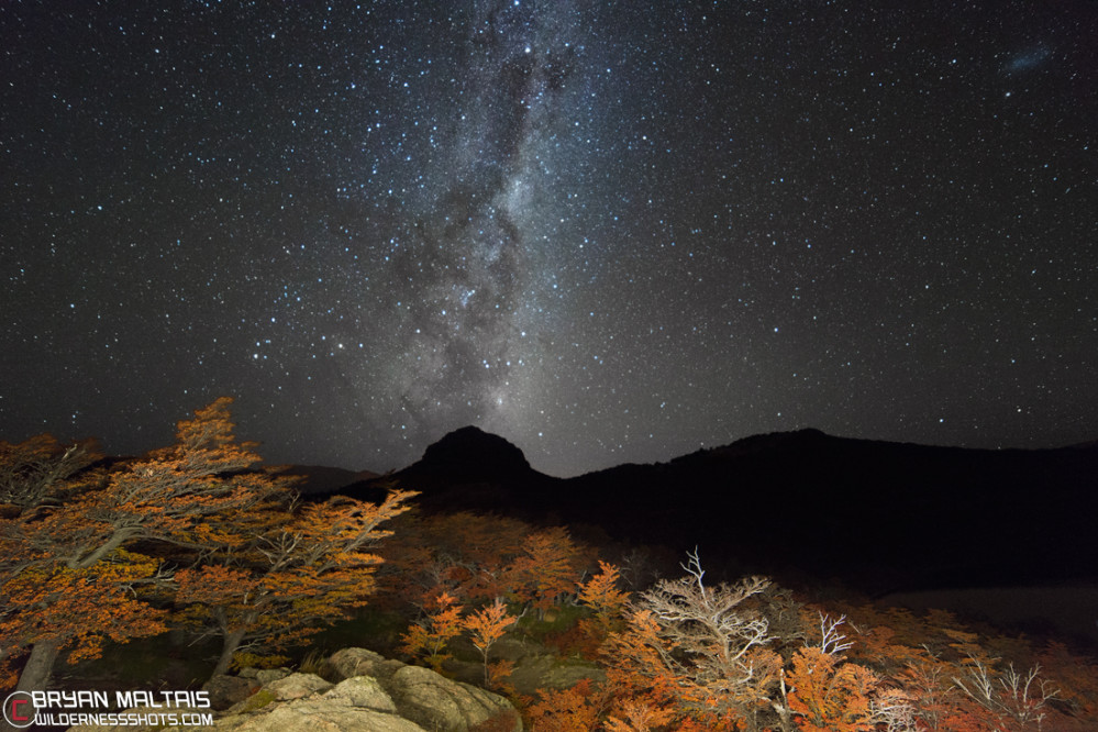 Patagonia Fall Colors Milky Way