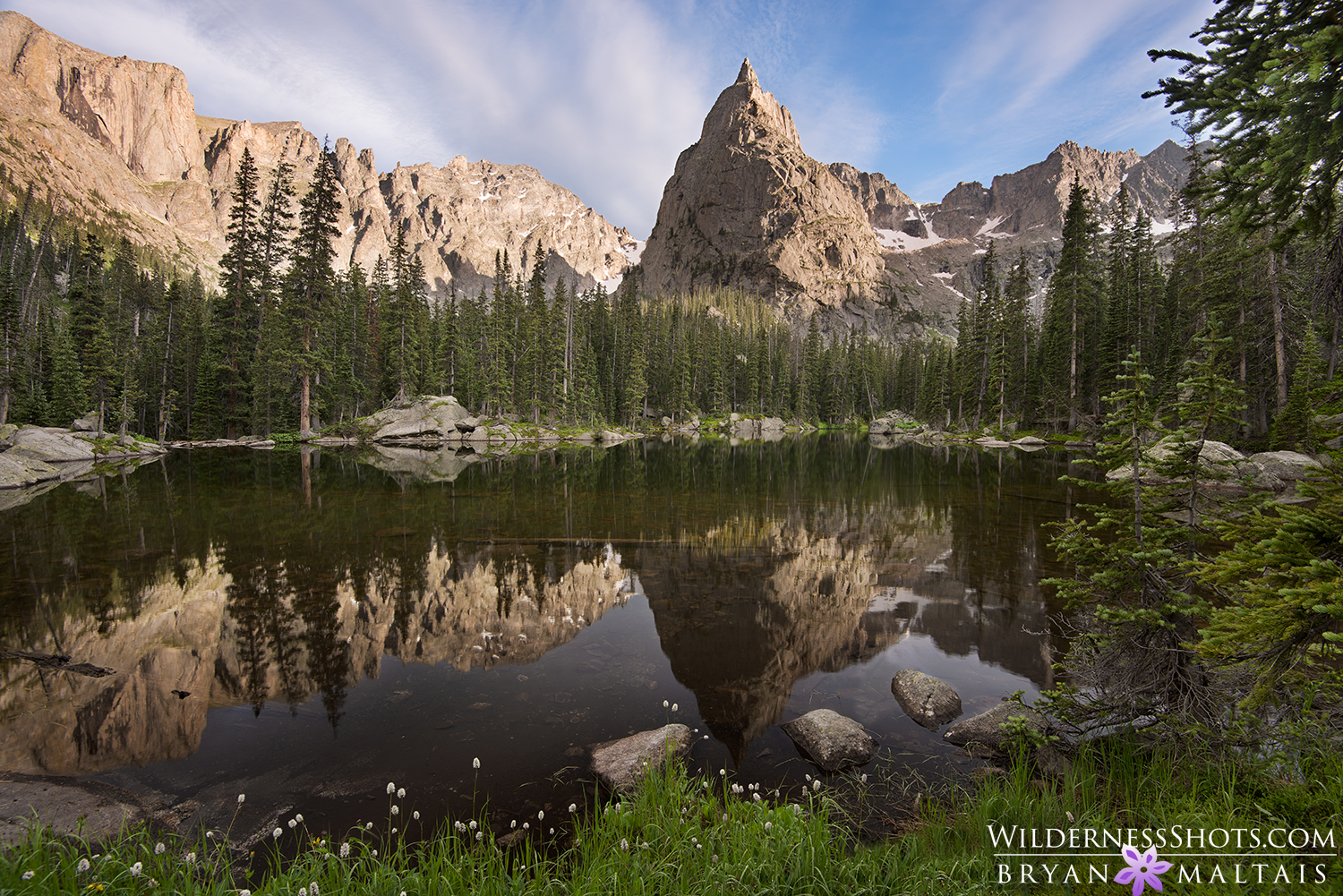 Lone Eagle Peak Crater Lake Colorado