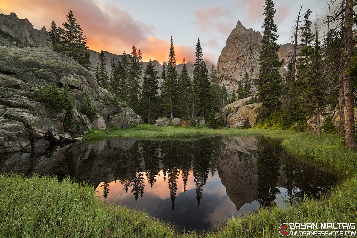 Lone Eagle Peak Reflection Colorado