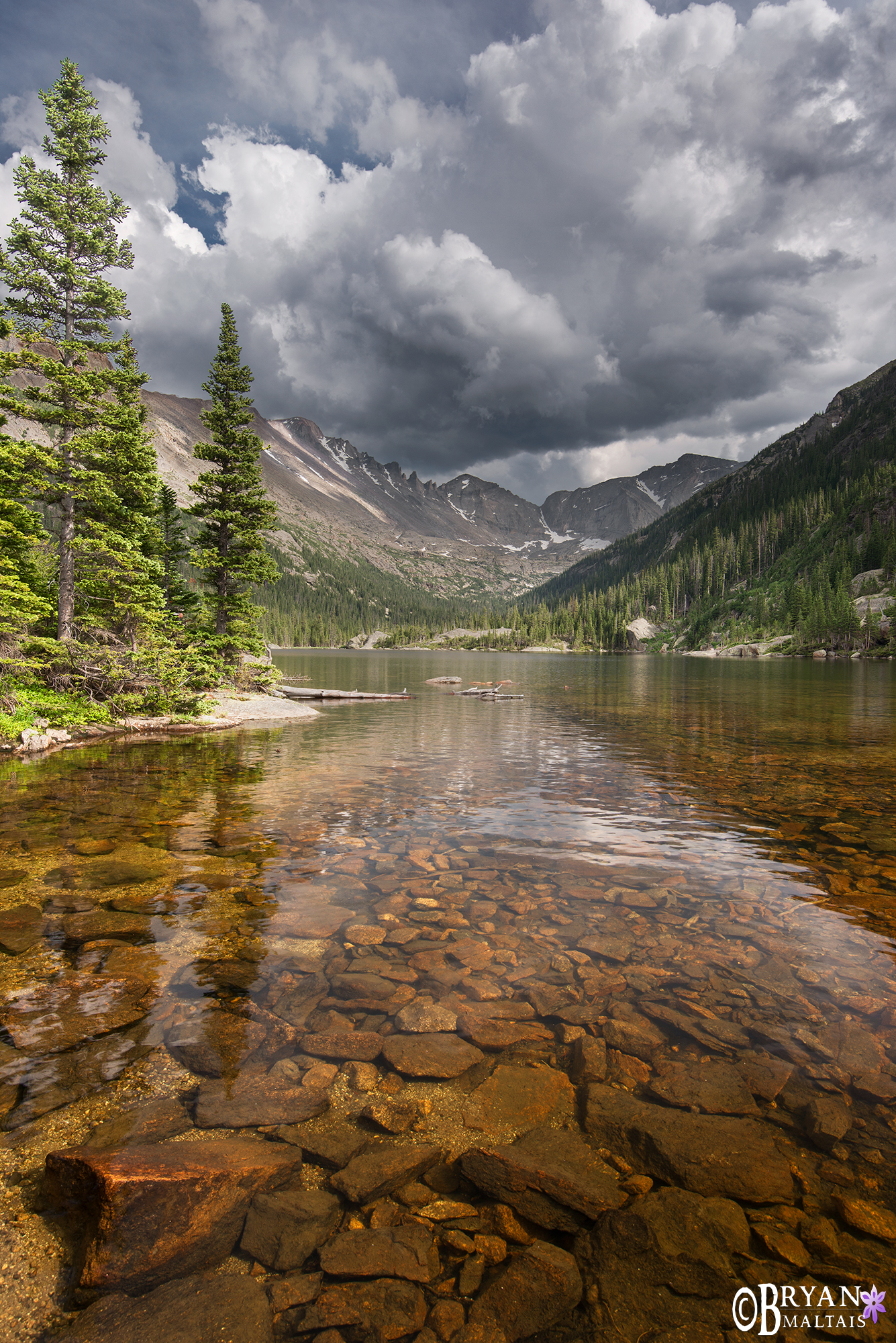 Mills Lake Rocky Mountain National Park Colorado