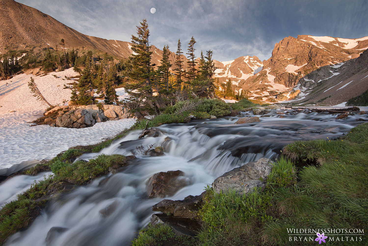 Lake Isabell Waterfall Indian Peaks Colorado