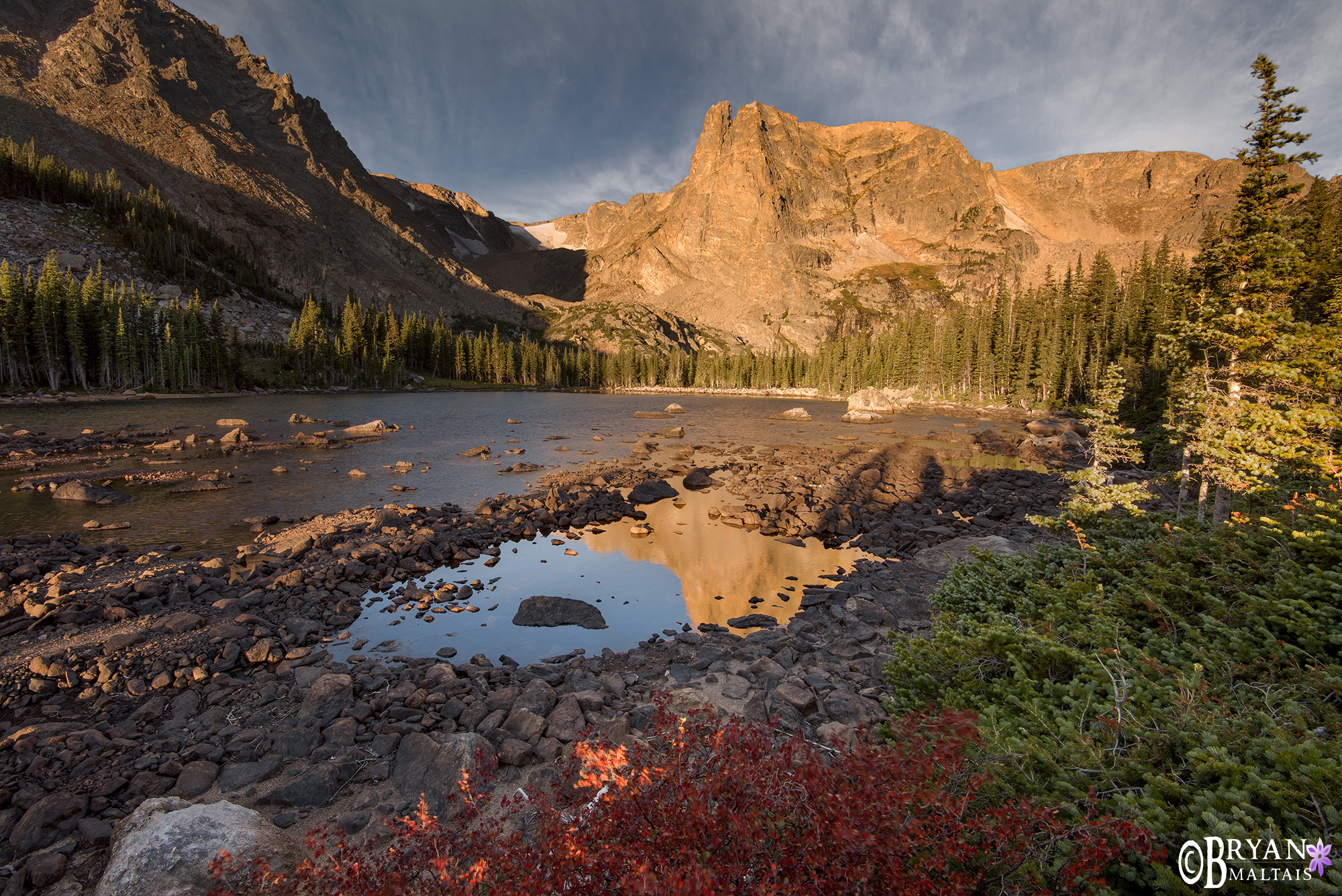 Notchtop Mountain Sunrise Rocky Mountain National Park Colorado