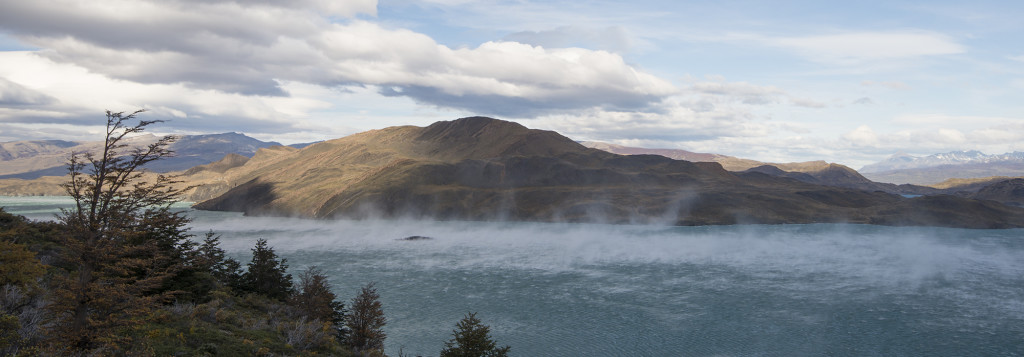 The wind while hiking along Lake Nordenskjold was violent