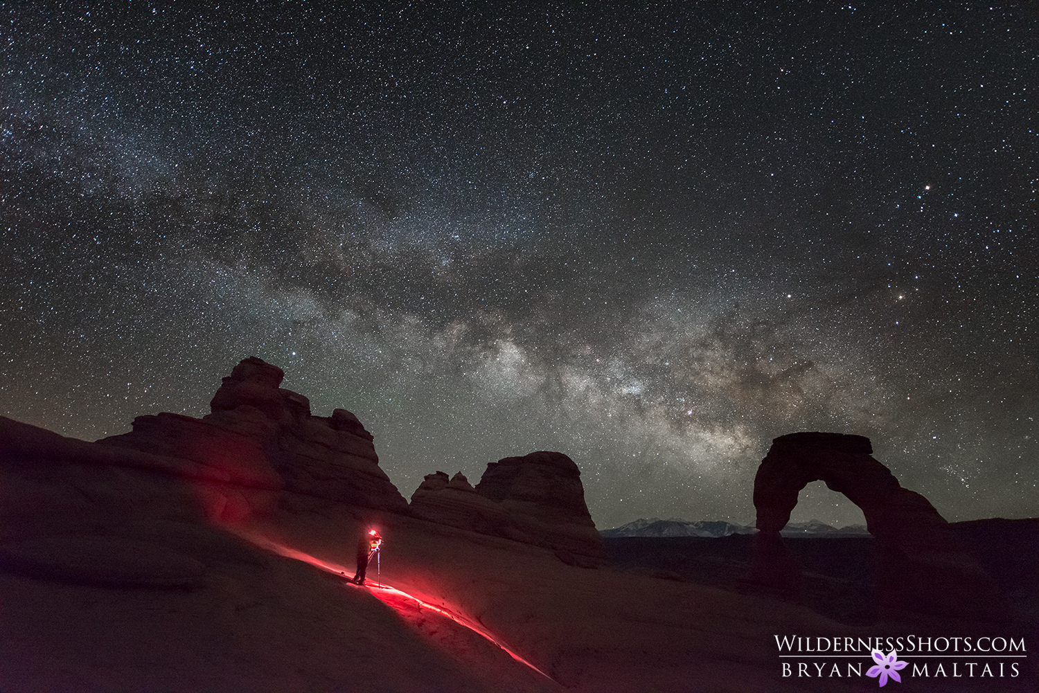 delicate arch milky way astrophotography bryan maltais