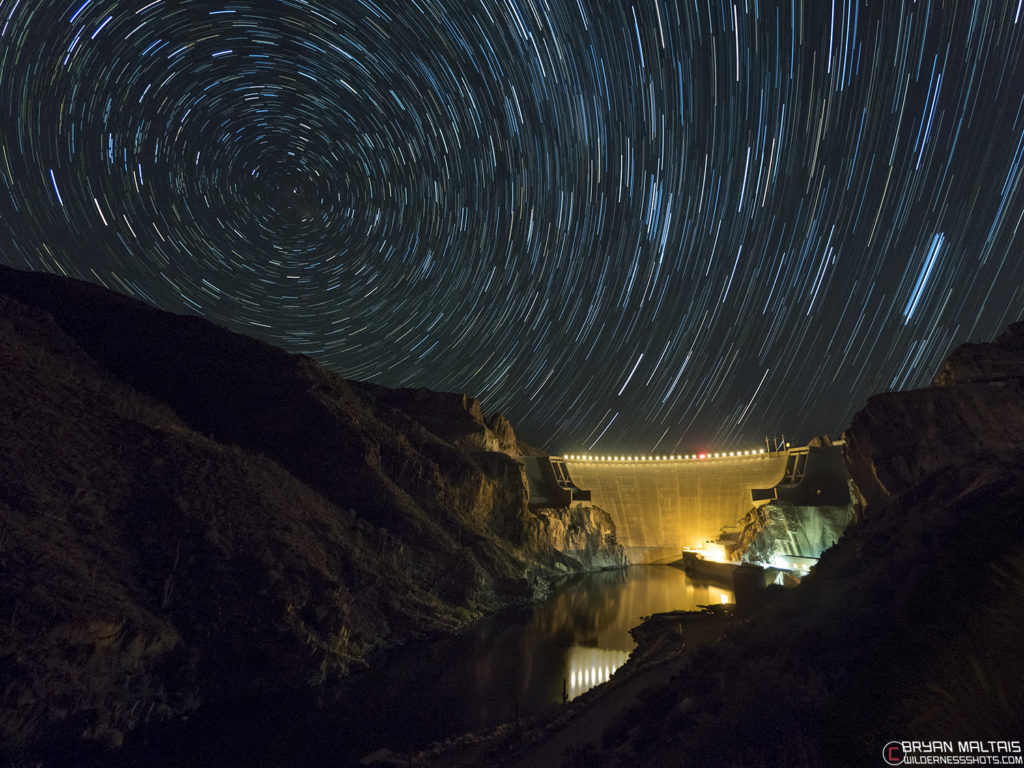 dam star trails