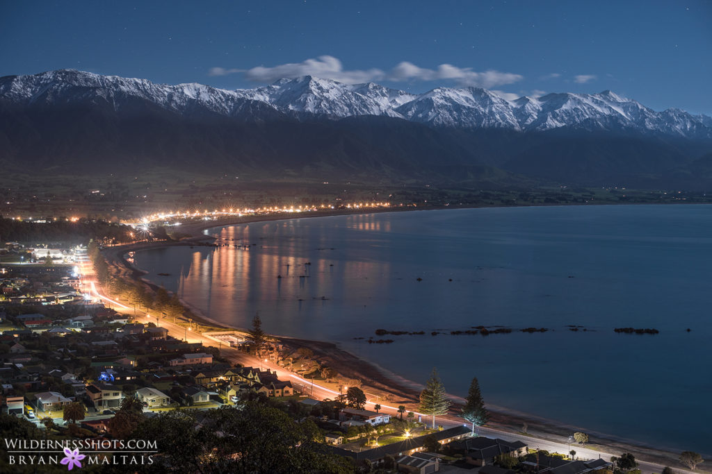 Kaikoura Full Moon Night New Zealand Landscape Photography