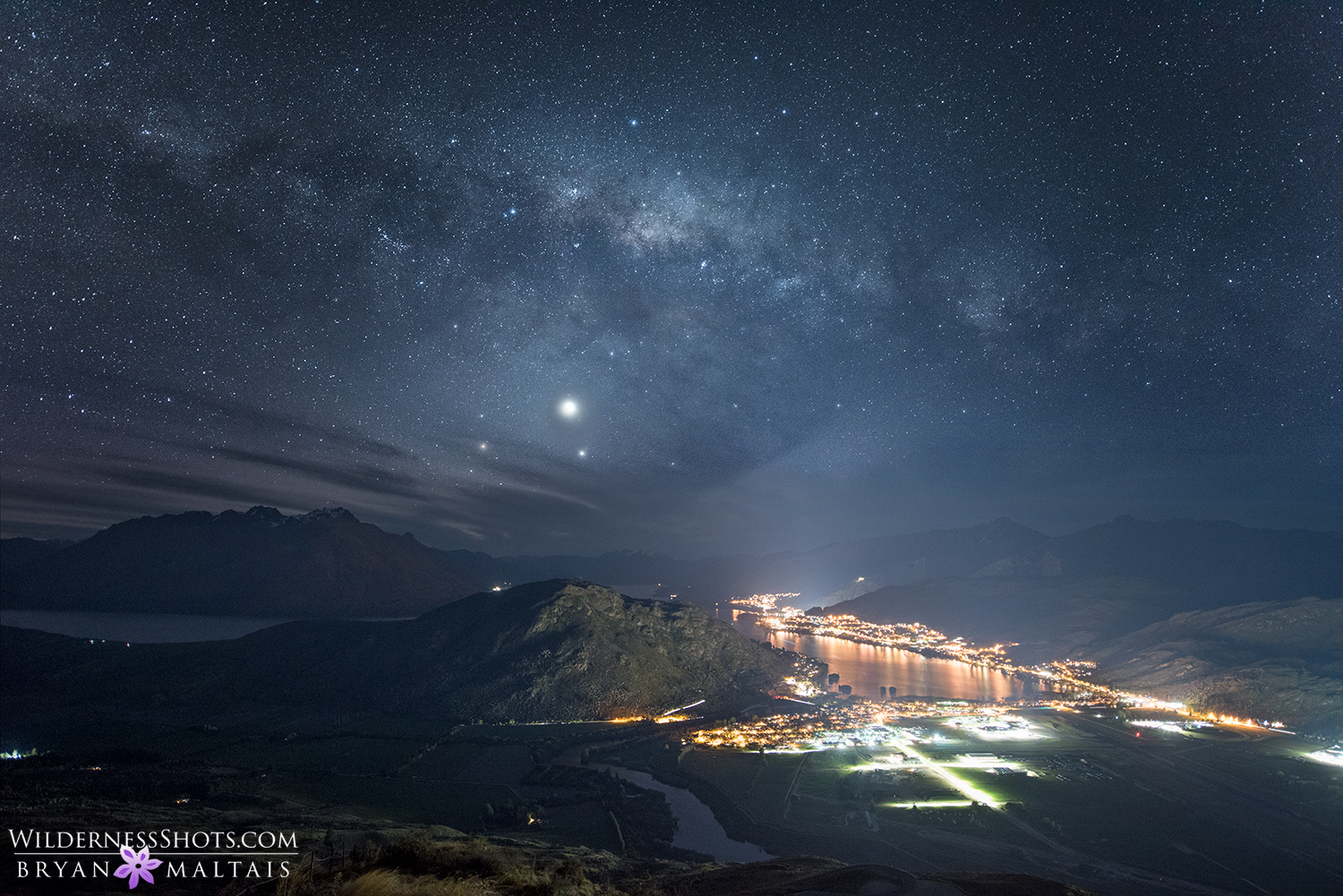 milky way queenstown new zealand landscape photography