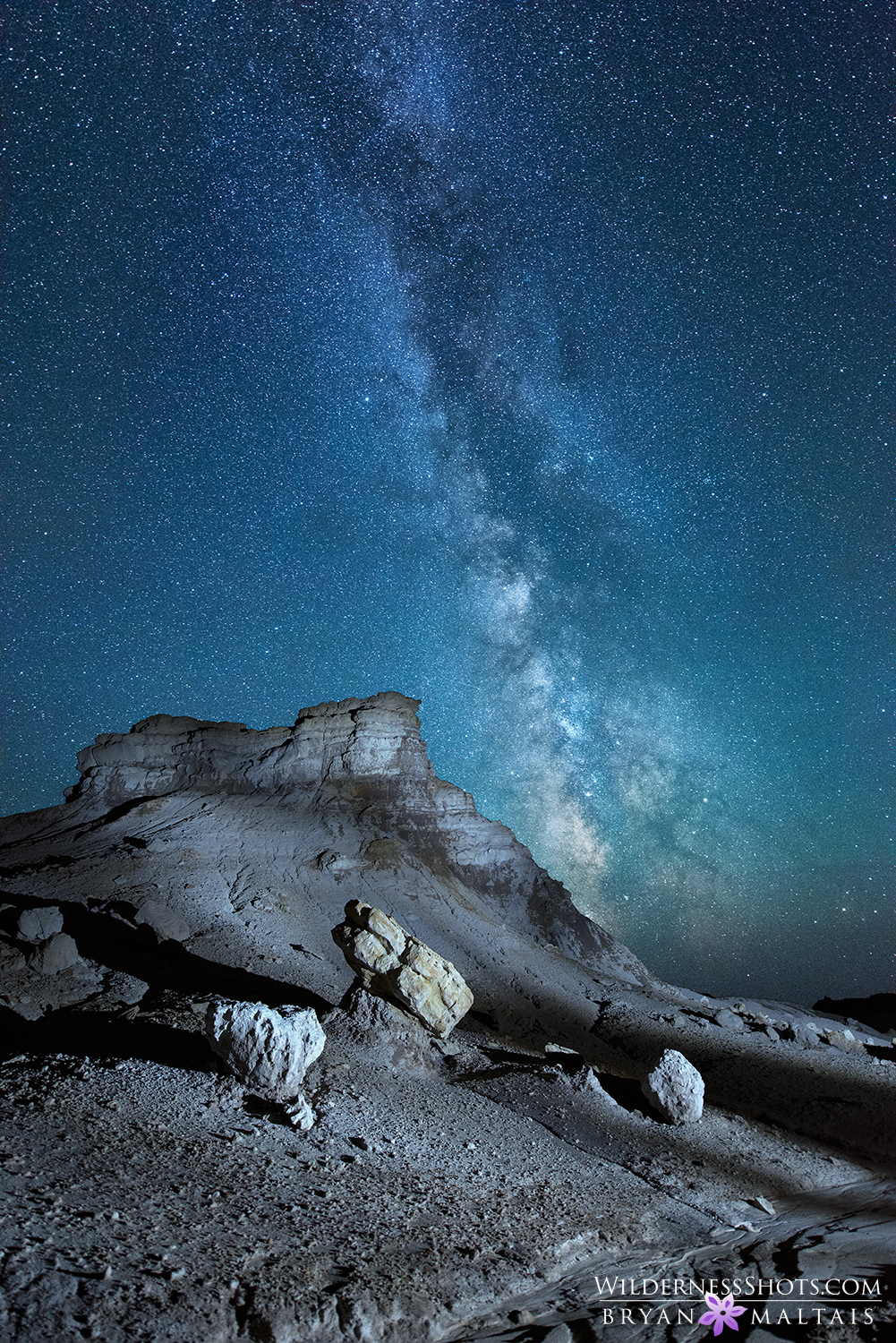 Wyoming Butte Milky Way Photo Bryan maltais