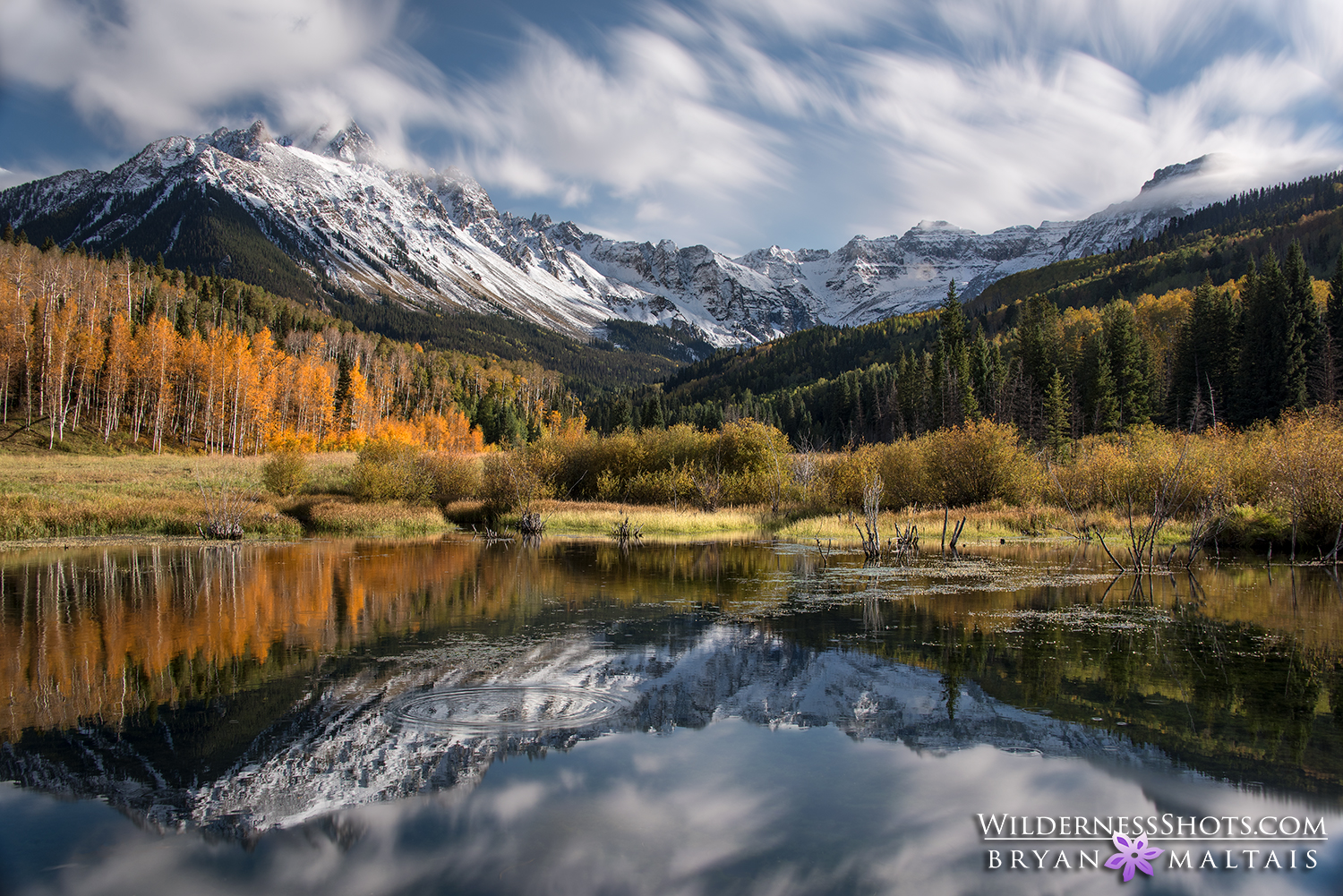 Mt Sneffels Reflection Colorado