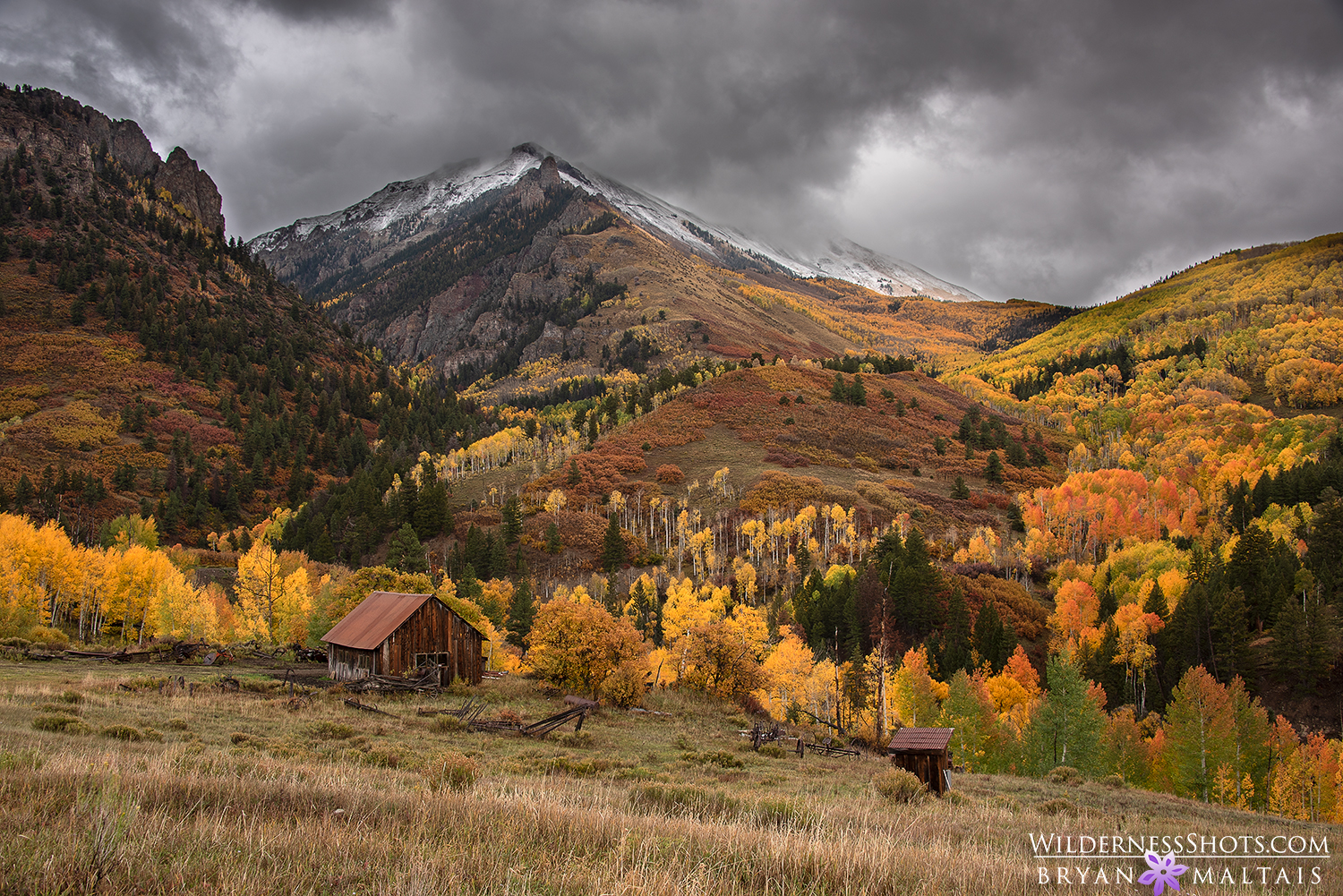 San Juan Mountain Farmouse Colorado Landscape Photos