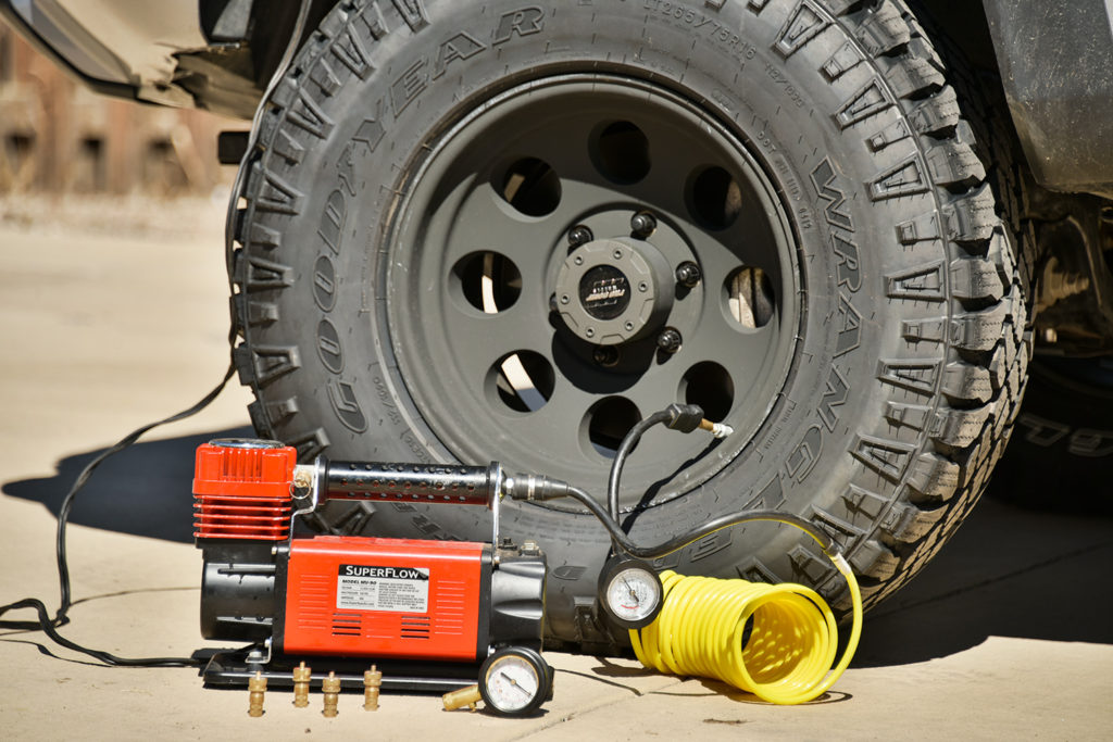 superflow air compressor toyota overland build