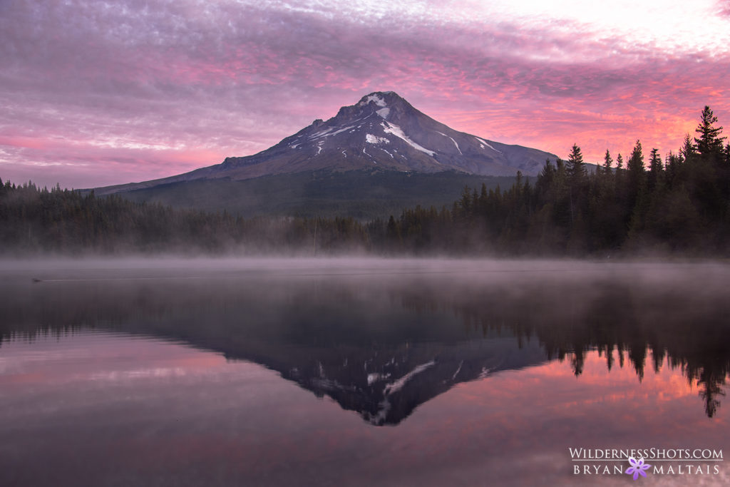 Mt Hood Sunrise Trillium Lake Oregon Landscape Photos