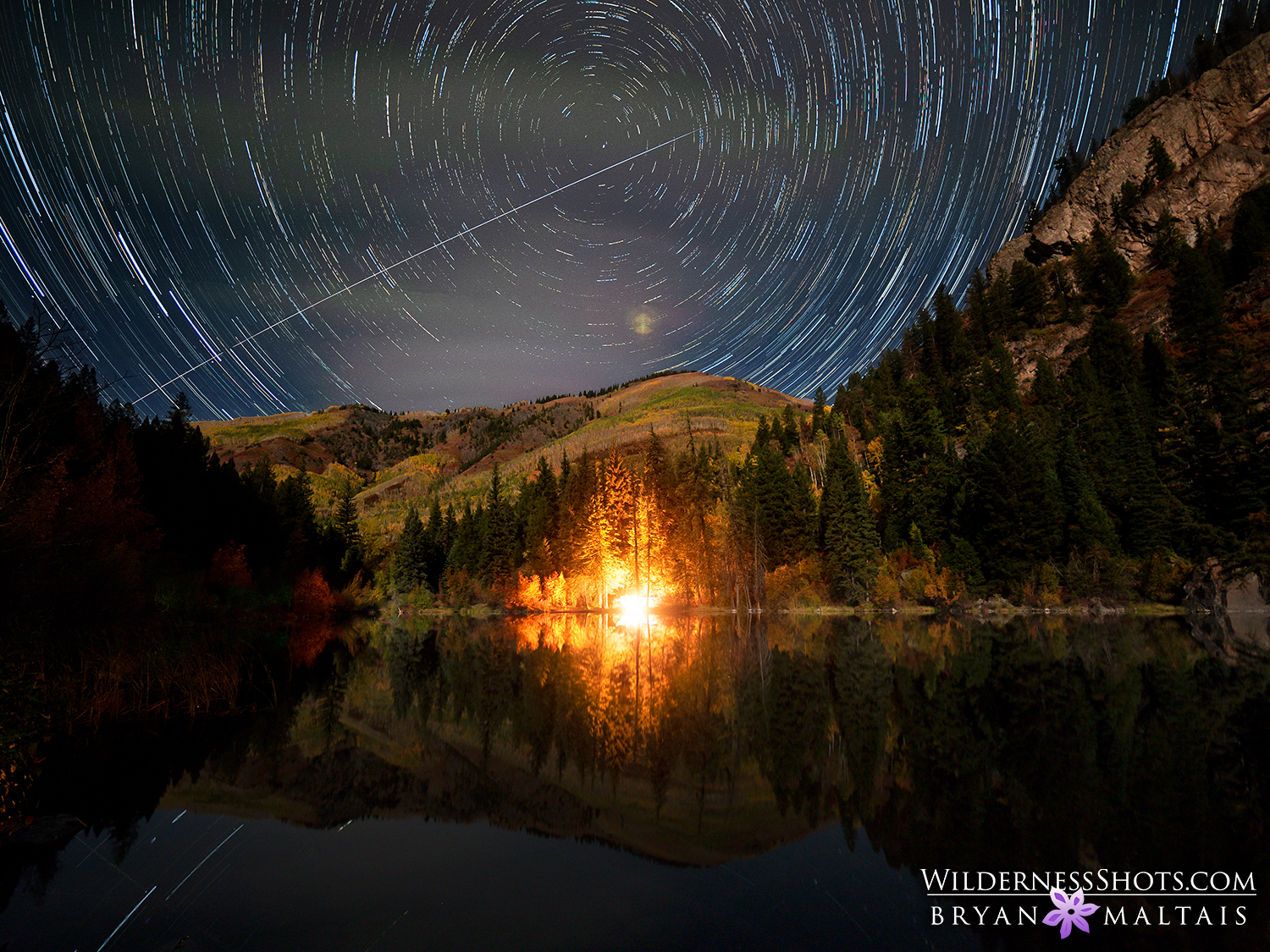 Lizard Lake Colorado Star Trails