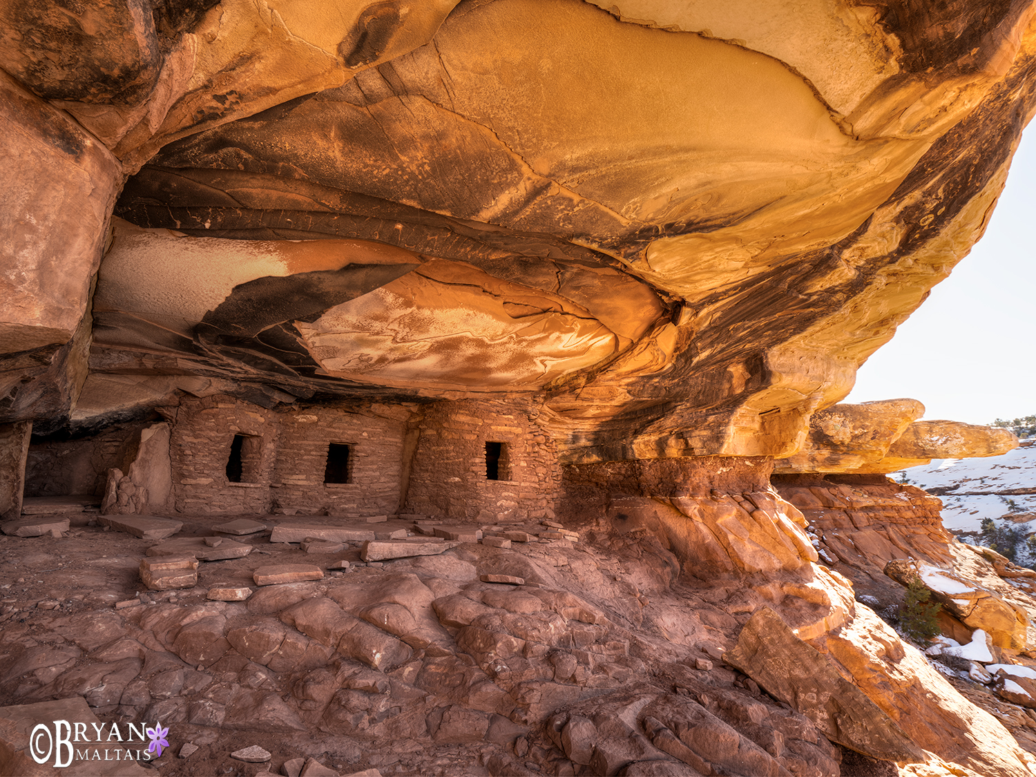 pueblo ruin wide utah landscape photos