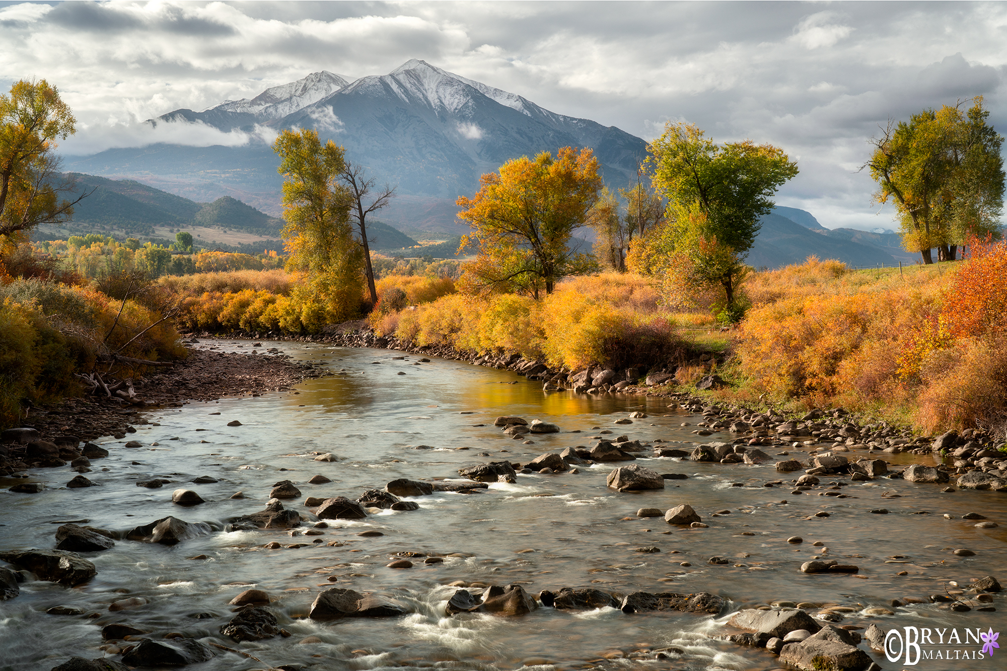 Mt Sopris Colorado Fall Colors