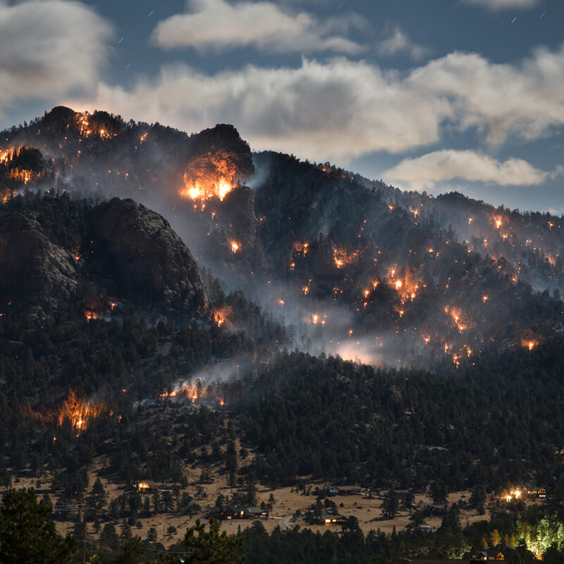 kruger rock fire estes park wildfire 2