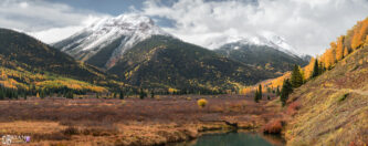 Red Mountain Million Dollar Highway Colorado Panorama