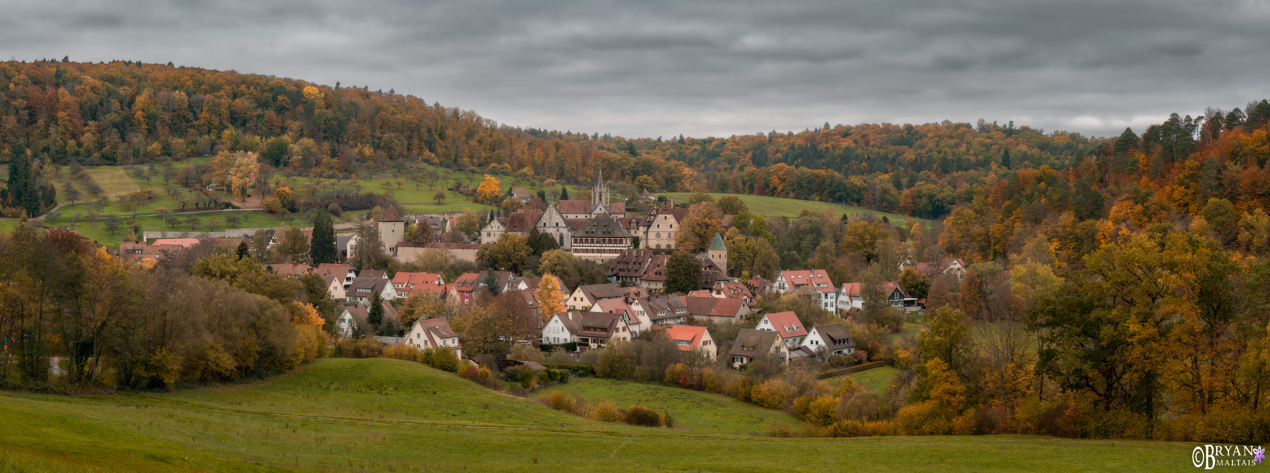 Bebenhausen Herbst farben Panorama