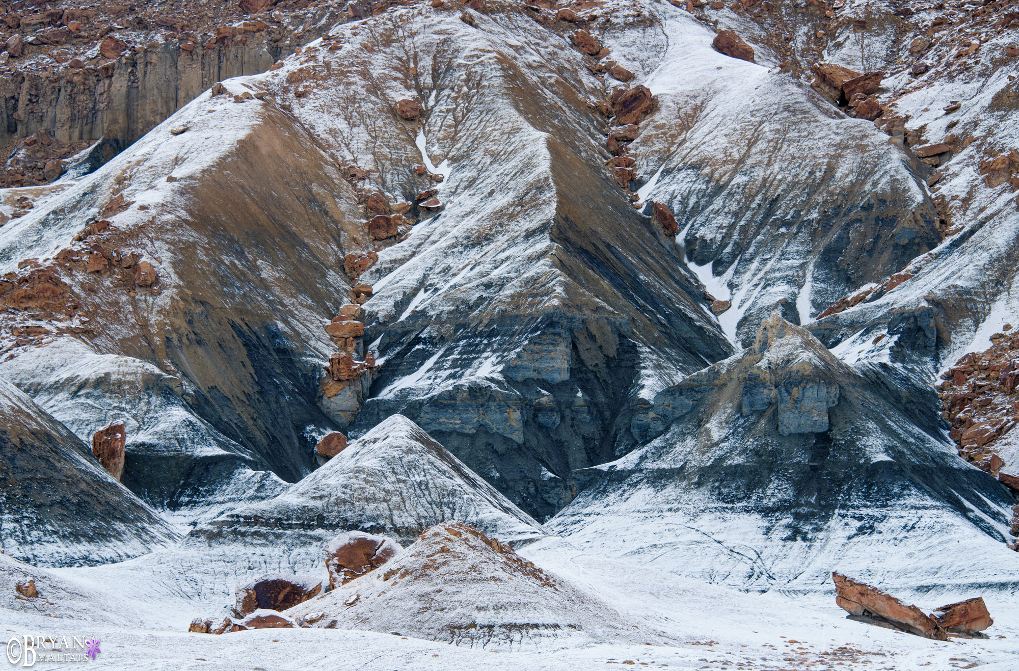 Glen Canyon Snow on Strata