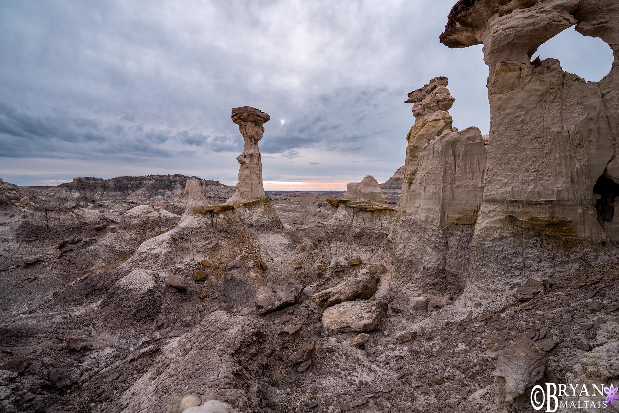 mystery badlands hoodo photo print