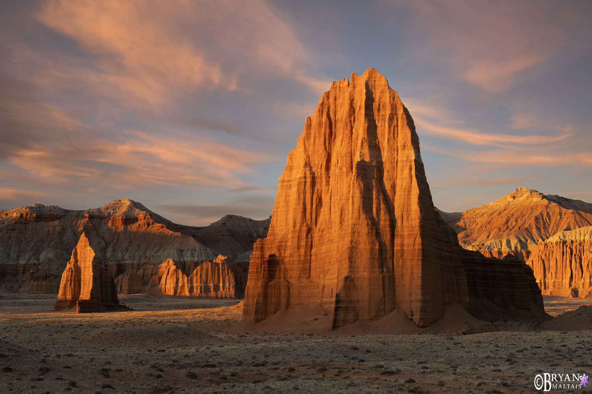 Cathedral Valley Capital Reef Temple of the Sun and Moon