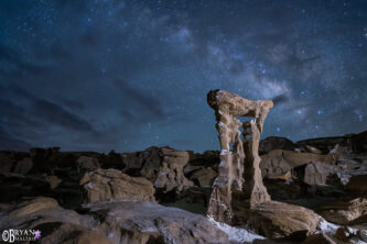 Alien Throne Night Sky, New Mexico