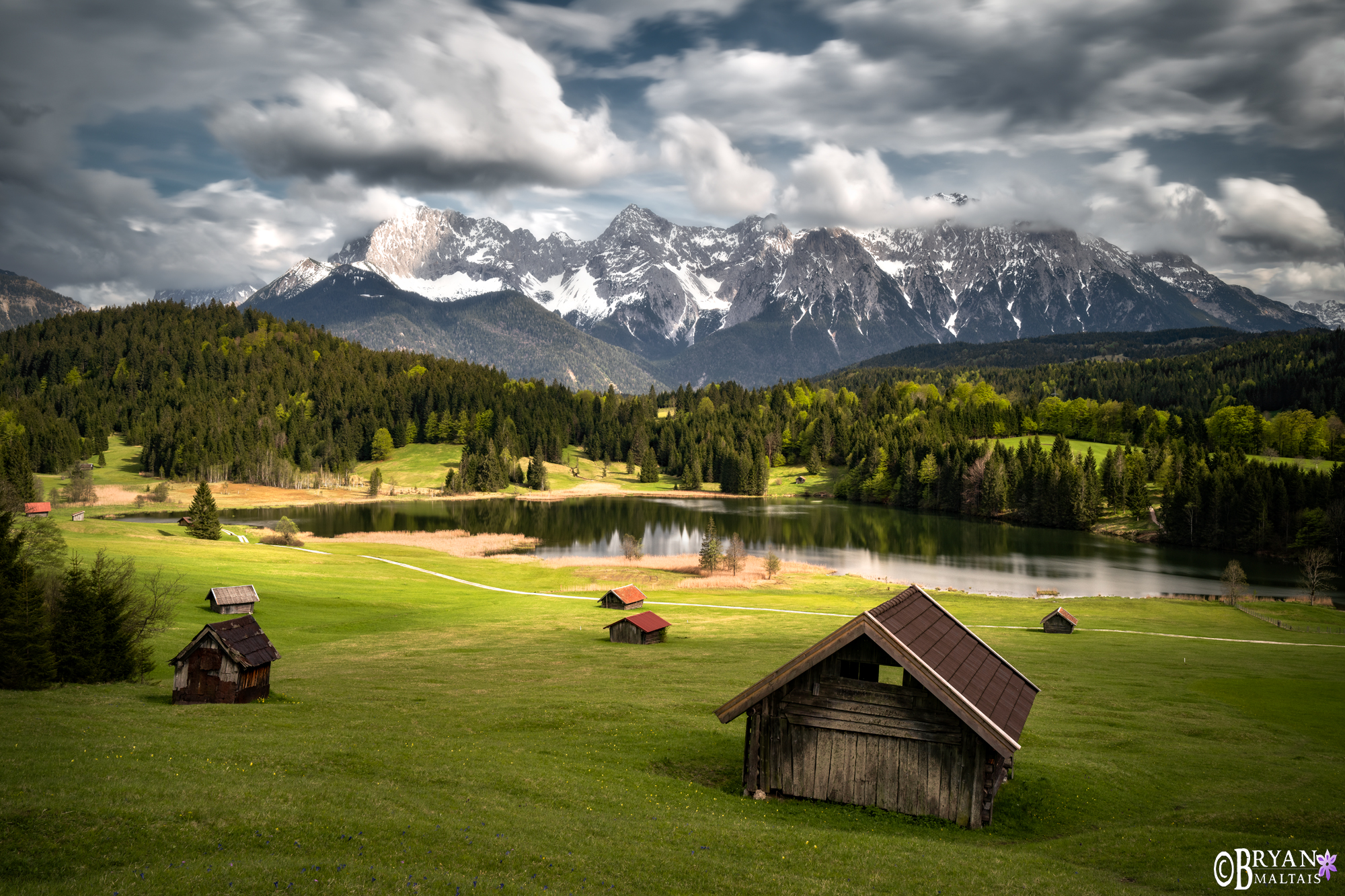 geroldsee karwendel bavaria photo print cloud motion 3