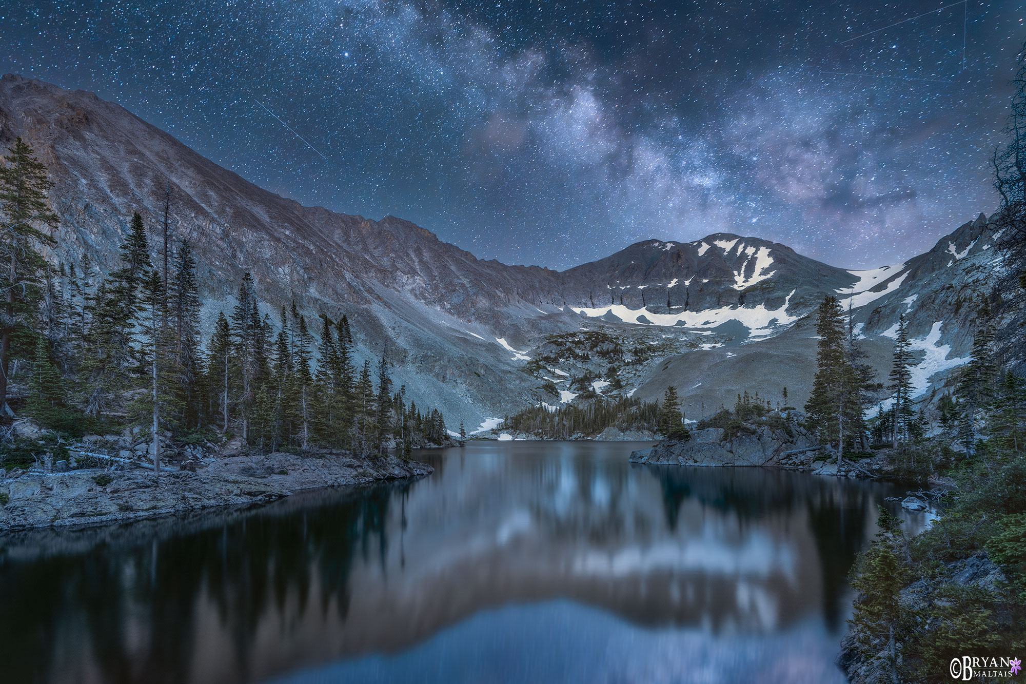 milky way night sky colorado photo print