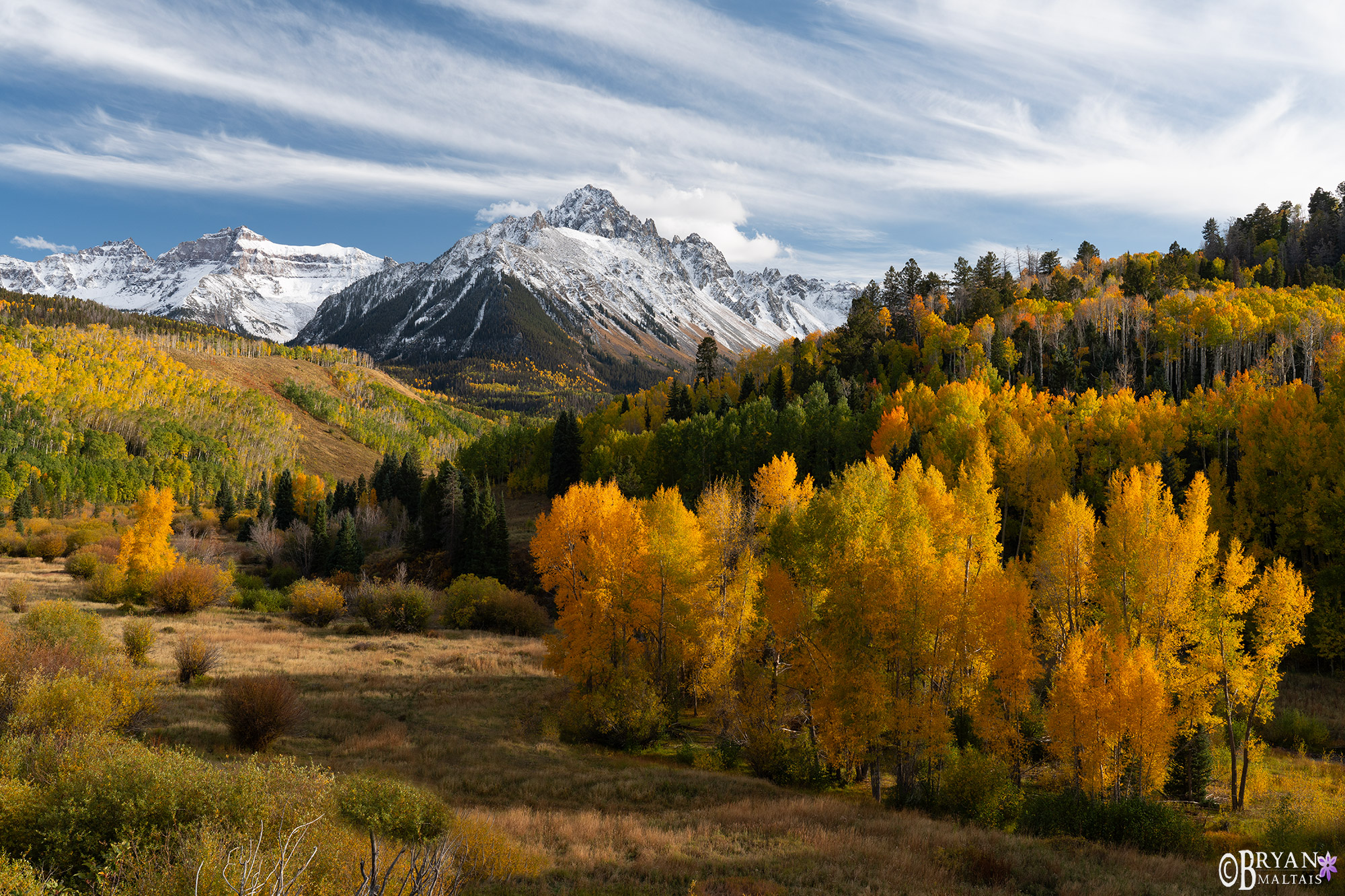 Mt Sneffels cr-7 fall colors colorado landscape photos