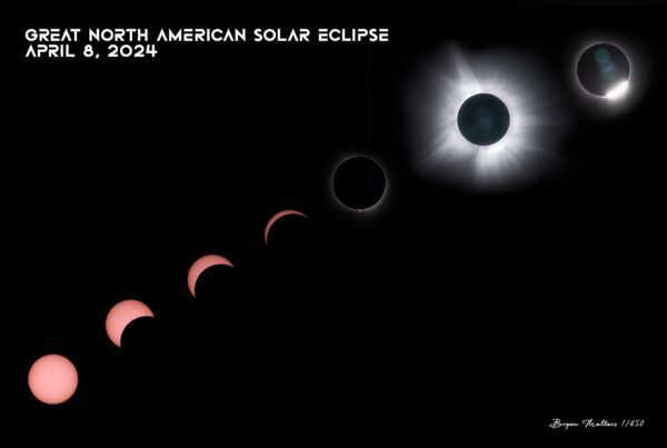 2024 total solar eclipse commemorative photo print phases title