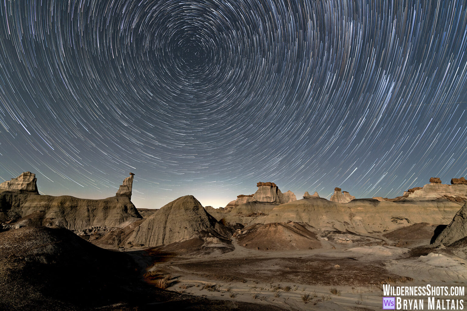 Bisti Badlands Star Trails Wildernessshots Photography Bisti Badlands Star Trails Wildernessshots Photography