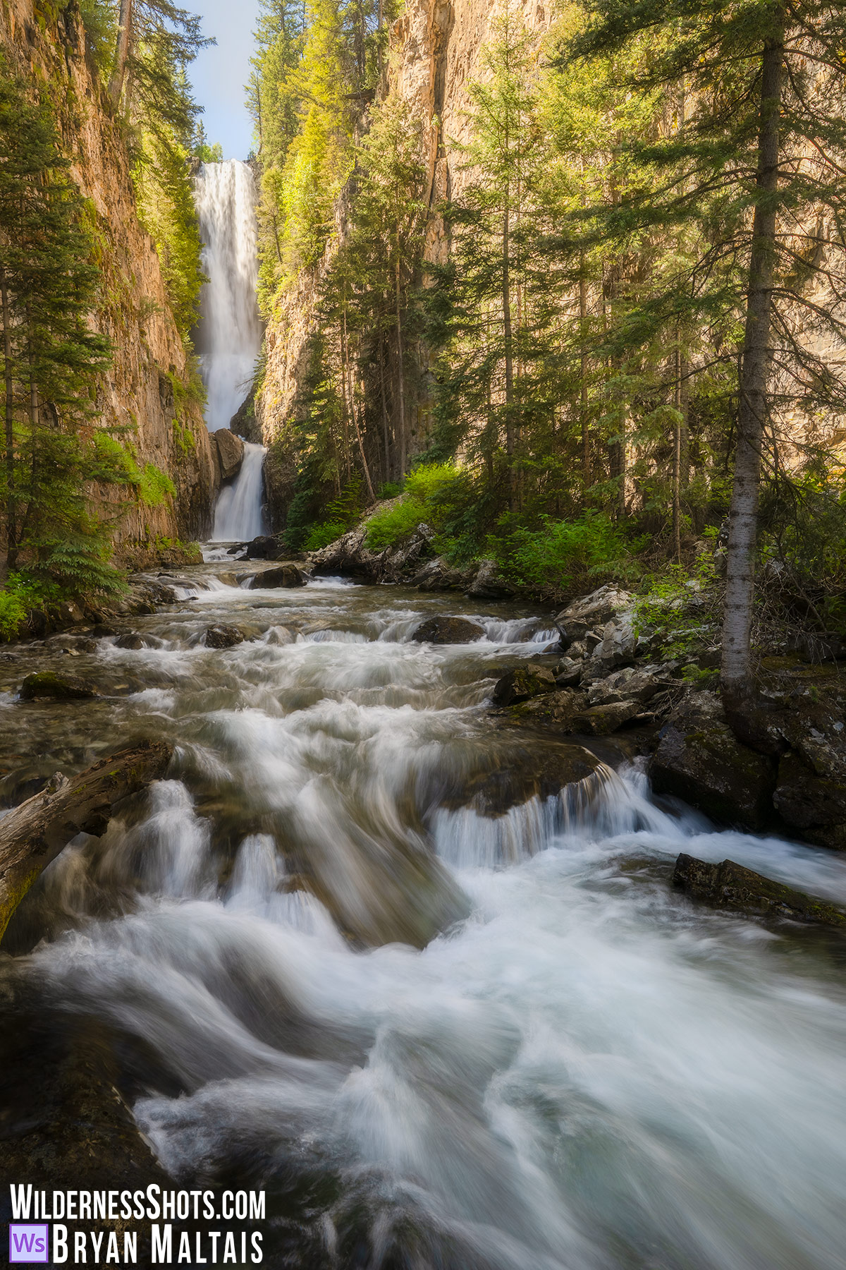 Mystic Falls Telluride Colorado Vertical