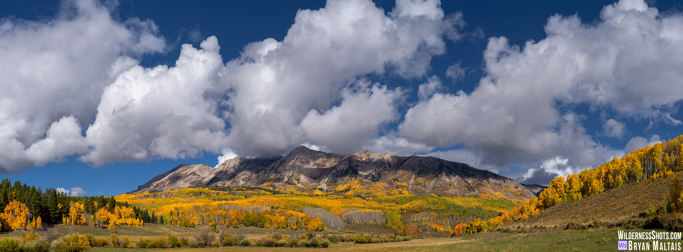 Anthracite Range Cloud Waves Crested Butte Colorado Fall Colors