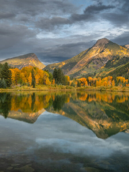 Beaver Pond Fall Colors Reflection Marble Colorado