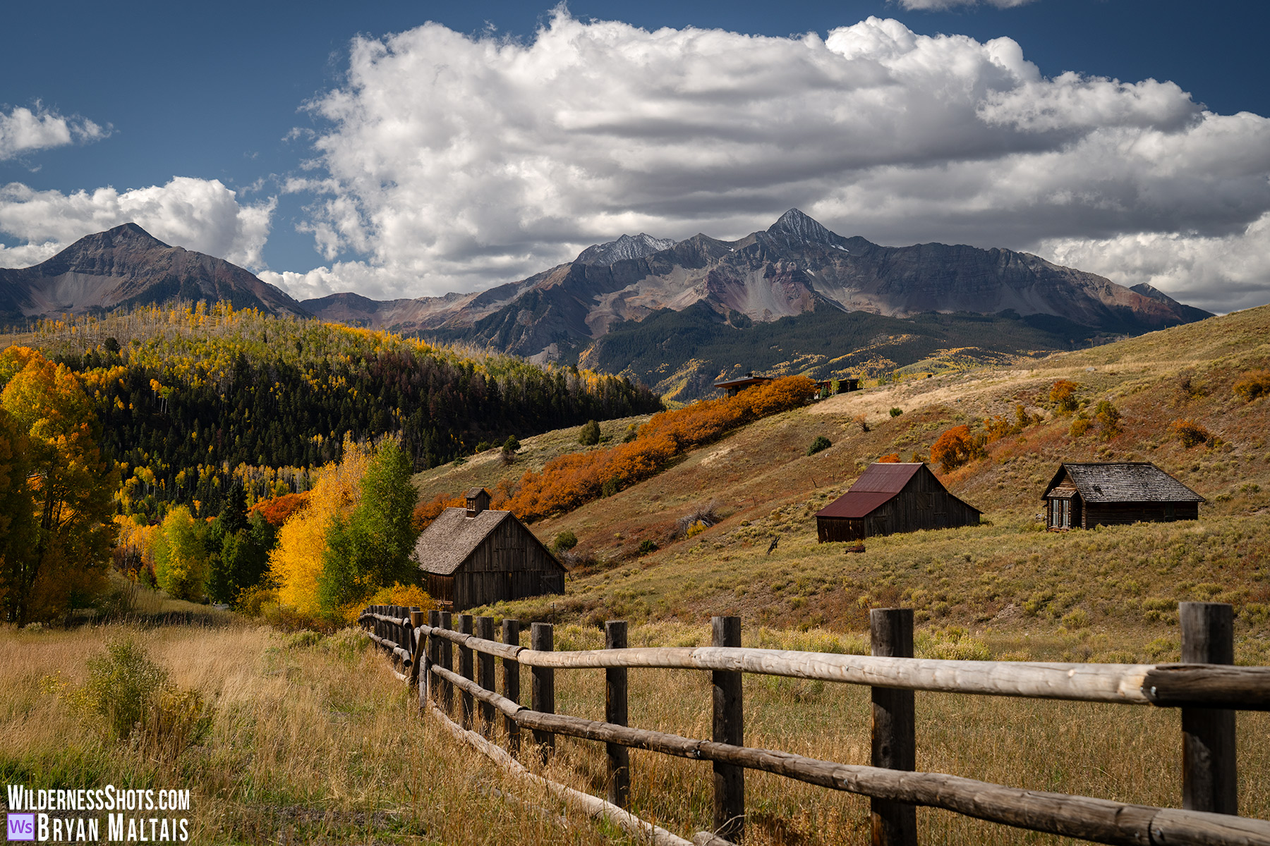 Last Dollar Homestead Fall Colors Wilson Ranch Telluride Colorado