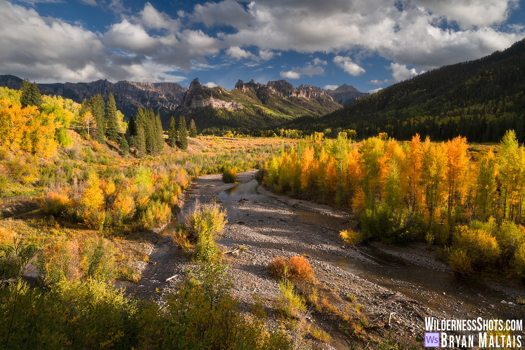 Owl Creek Pass Cimarron River Colorado Fall Colors