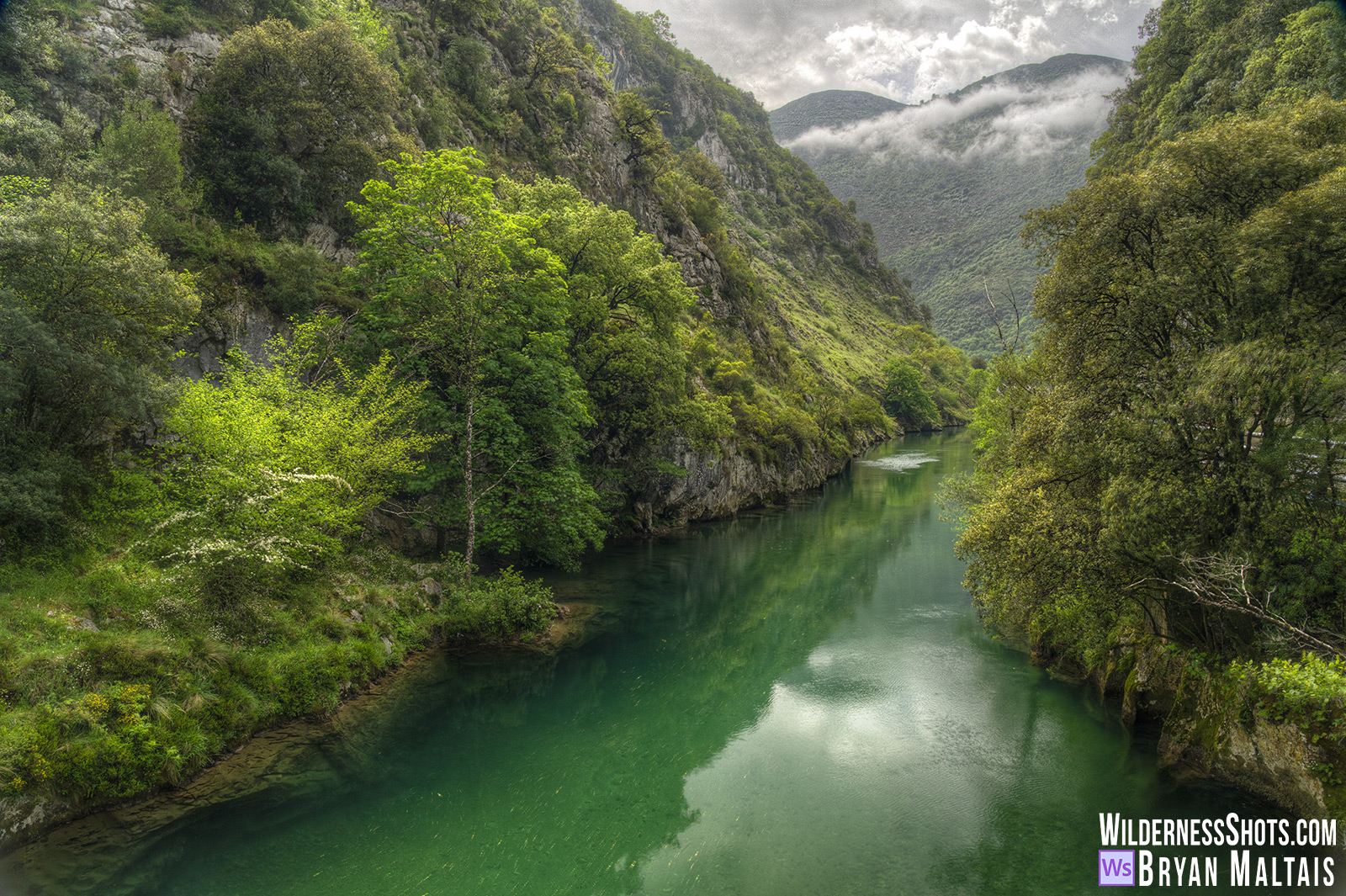 Cares River Picos de Europa National Park in Asturias