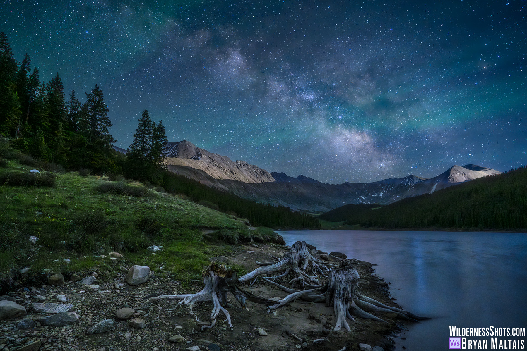 Leadville Colorado Mountain Milky Way Air Glow